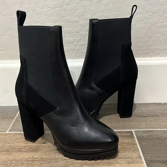 NEW All Saints Sahara Black Booties Size 37 / 7