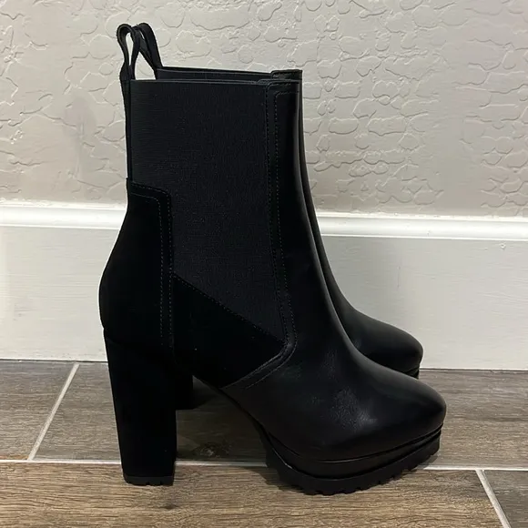 NEW All Saints Sahara Black Booties Size 37 / 7