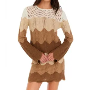 NEW ALLISON NEW YORK parla pullover sweater in taupe ombré