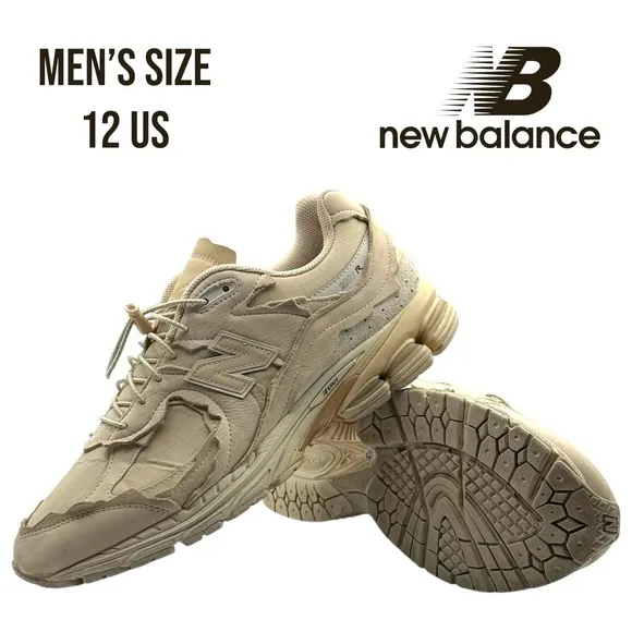 New Balance 2002R Protection Pack Sandstone Men's Size 12 Cream Beige M2002RDQ