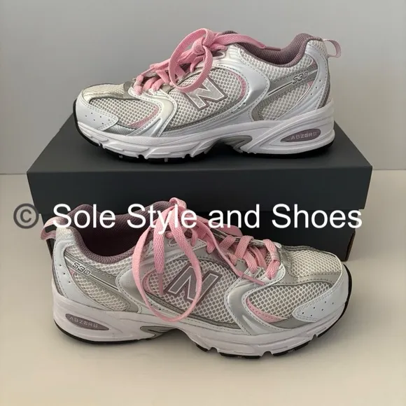 New Balance 530 Sneakers White Mid Century Pink 7