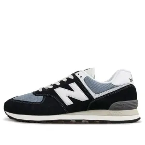 New Balance 574 Grey/Black Marathon Running Shoes ML574HF2 Size 8 New