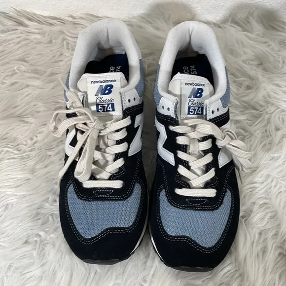 New Balance 574 Grey/Black Marathon Running Shoes ML574HF2 Size 8 New