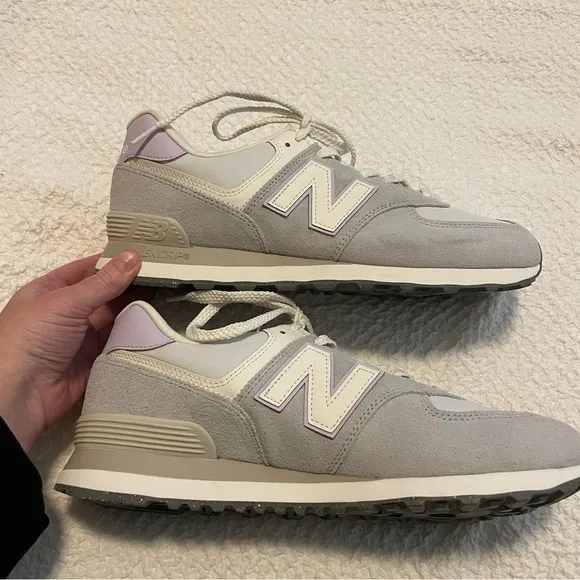 New Balance 574 V2 Essential Sneaker Granite Bright Lavender Quartz NEW 11.5