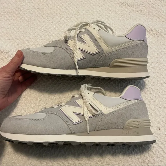 New Balance 574 V2 Essential Sneaker Granite Bright Lavender Quartz NEW 11.5