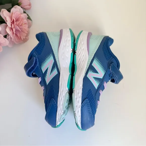New Balance 680 V6 Bungee Captain Blue/Violet Toddler Girl Sneakers