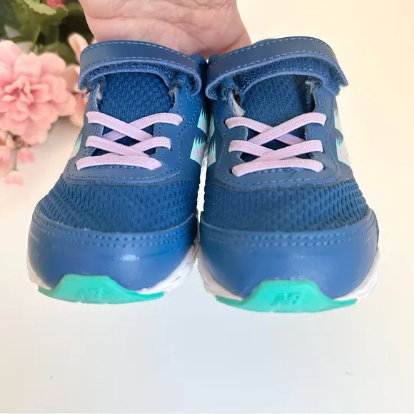 New Balance 680 V6 Bungee Captain Blue/Violet Toddler Girl Sneakers