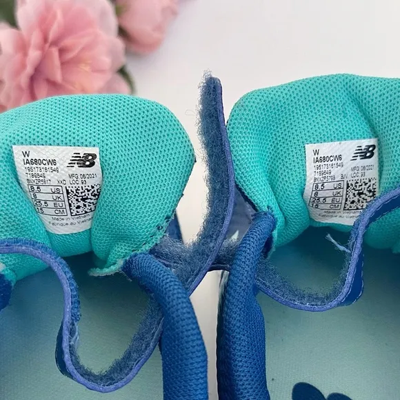 New Balance 680 V6 Bungee Captain Blue/Violet Toddler Girl Sneakers