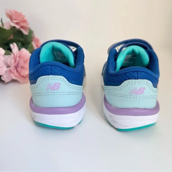 New Balance 680 V6 Bungee Captain Blue/Violet Toddler Girl Sneakers