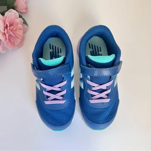 New Balance 680 V6 Bungee Captain Blue/Violet Toddler Girl Sneakers
