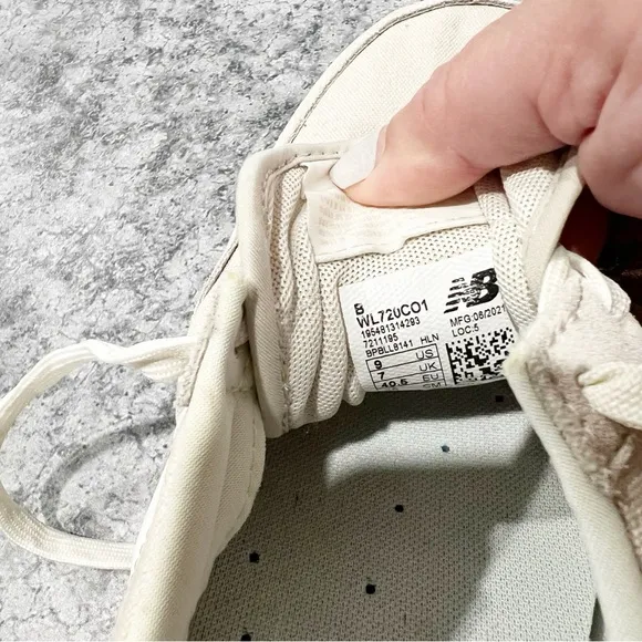 New Balance Fabric Sneakers Neutral Tan Size 9