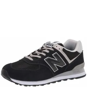 NEW BALANCE MEN'S 574 V2 EVERGREEN SNEAKER, BLACK/BLACK, 8