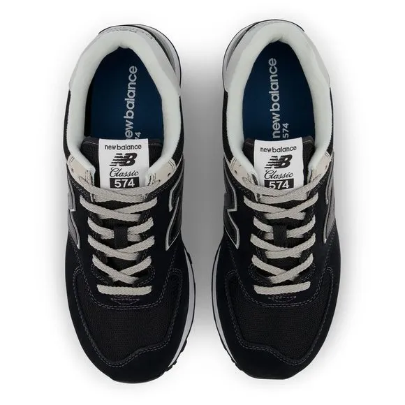 NEW BALANCE MEN'S 574 V2 EVERGREEN SNEAKER, BLACK/BLACK, 8