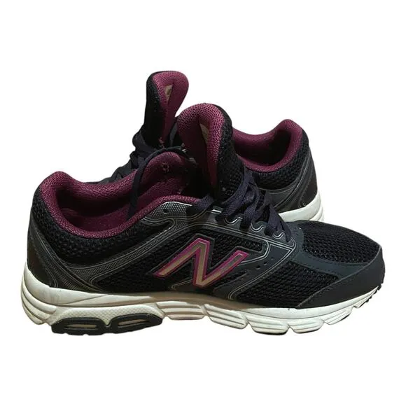 New balance women's 470 tech ride sneakers navy purple size 8