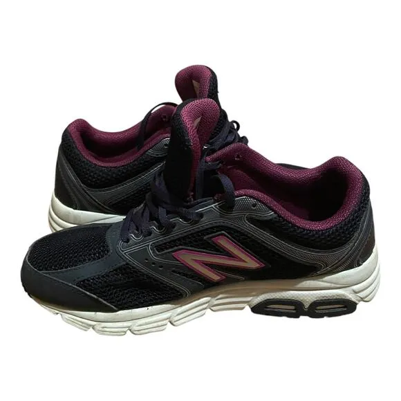 New balance women's 470 tech ride sneakers navy purple size 8