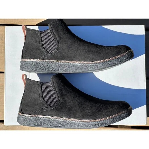 New Black Suede Womens Dr. Scholl's See Me Chelsea Casual Boot - Womens US 9
