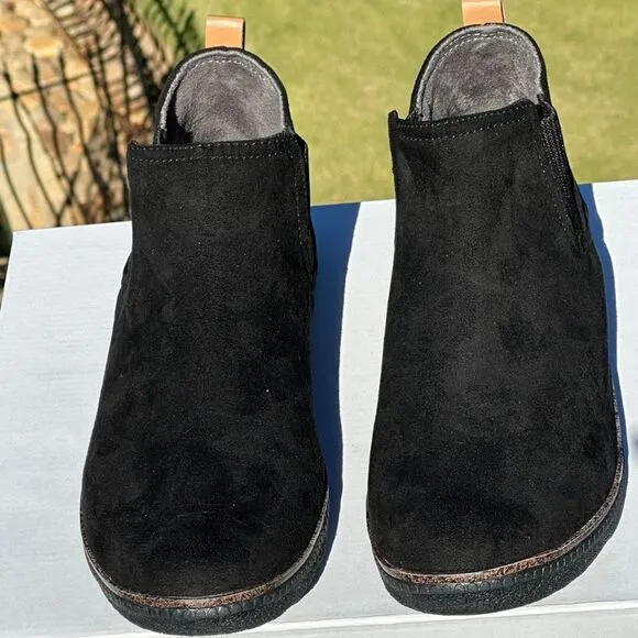 New Black Suede Womens Dr. Scholl's See Me Chelsea Casual Boot - Womens US 9
