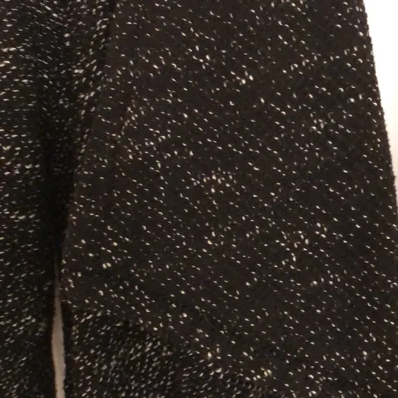 New Black   White Drape Front Cardigan Jacket
