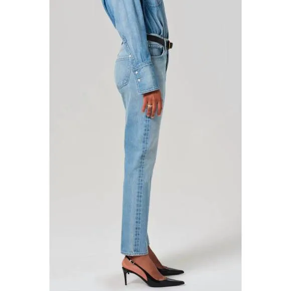 NEW CITIZENS OF HUMANITY blaine high rise straight jeans in gemini