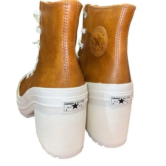 New Converse Chuck 70 De Luxe Heel Leather Hi Platform Boots A12866C Size 6.5