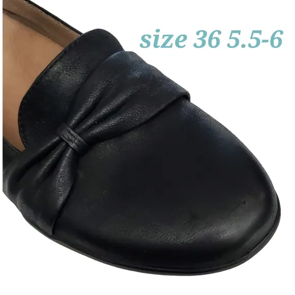 New Dansko karen burnished nubuck bow belted casual career slip on loafers black
