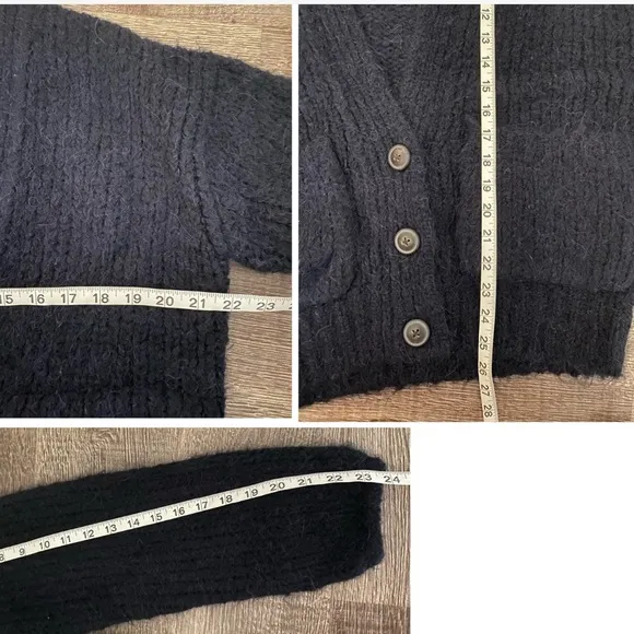 New ELIZABETH AND JAMES Wool chunky-knit cardigan