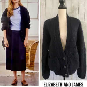 New ELIZABETH AND JAMES Wool chunky-knit cardigan