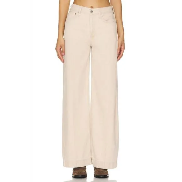 NEW ETICA devon wide leg pants in canyon sand