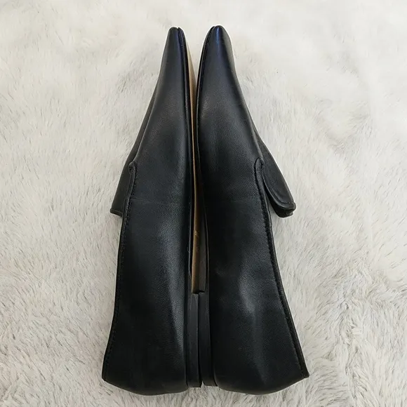 NEW Everlane The Day Square Toe Elegant Black Leather Loafers