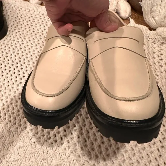 NEW Everlane The Lug Loafer Parchment/ivory size 9