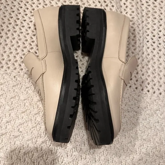 NEW Everlane The Lug Loafer Parchment/ivory size 9