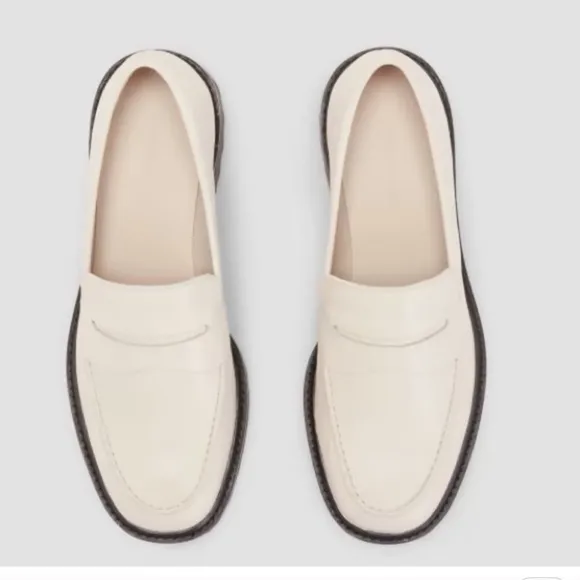 NEW Everlane The Lug Loafer Parchment/ivory size 9