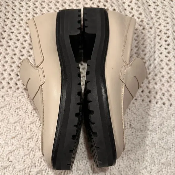 NEW Everlane The Lug Loafer Parchment/ivory size 9