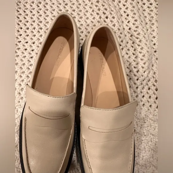NEW Everlane The Lug Loafer Parchment/ivory size 9