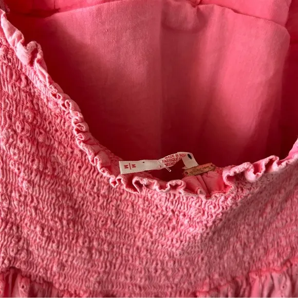 New Free People Pintuck Paradise Eyelet Halter Maxi Dress