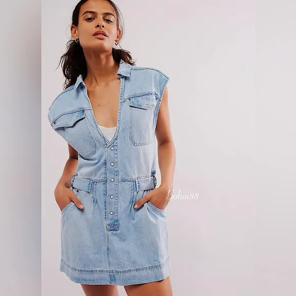 NEW Free People Rowley Mini Dress