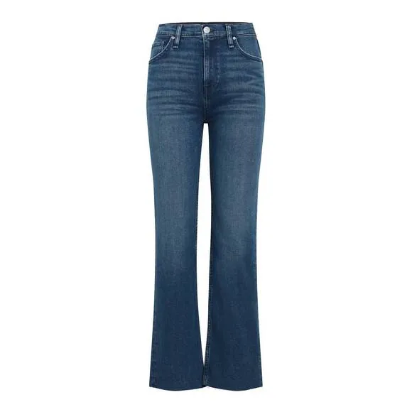 NEW HUDSON women's remi high rise straight ankle jeans in deep dive