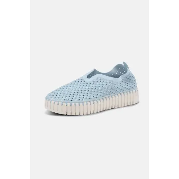 NEW ILSE JACOBSEN women's platform tulip slip-on in ash blue