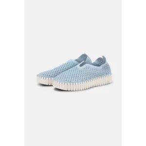 NEW ILSE JACOBSEN women's platform tulip slip-on in ash blue