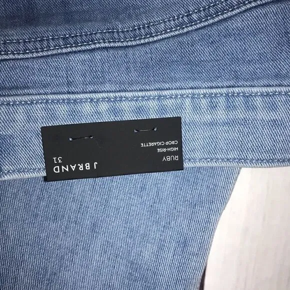 NEW! J Brand Ruby High Rise Cigarette Jeans-Sz 31