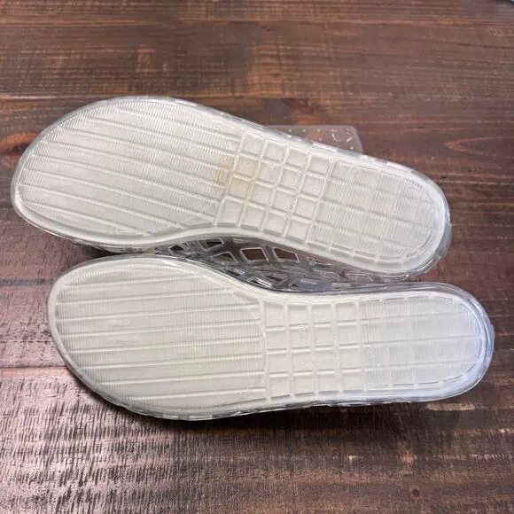 New Jeffrey Campbell Women's Jellz Jelly Flats Clear Women's Size 9