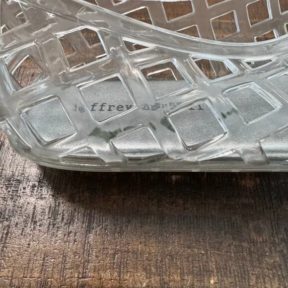 New Jeffrey Campbell Women's Jellz Jelly Flats Clear Women's Size 9