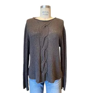 NEW KRISTENSEN DU NORD women's cotton/linen sweater in graphite