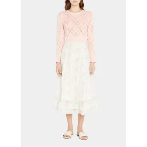 NEW LOVESHACKFANCY delancey pullover in winter blush