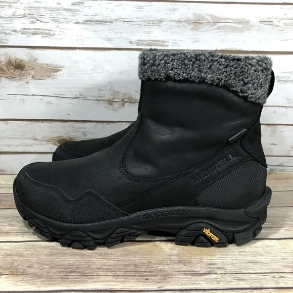NEW Merrell Coldpack 3 Thermo Mid Waterproof Boots Womens Size 9.5 Side Zip
