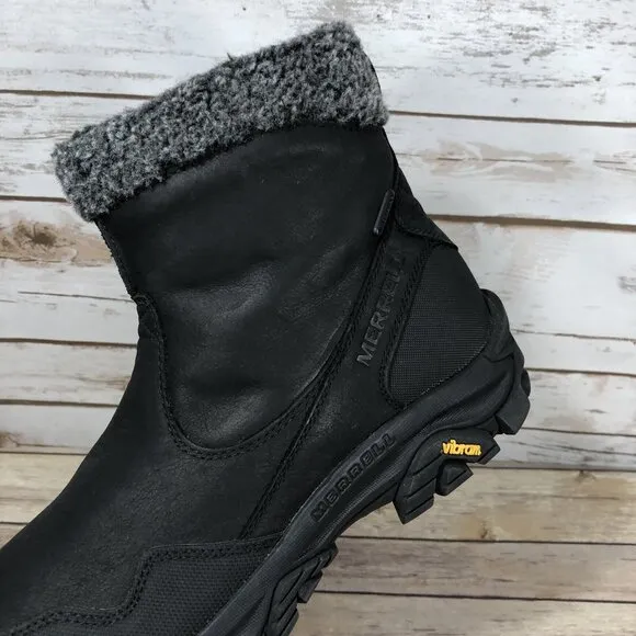 NEW Merrell Coldpack 3 Thermo Mid Waterproof Boots Womens Size 9.5 Side Zip
