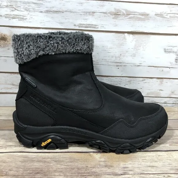 NEW Merrell Coldpack 3 Thermo Mid Waterproof Boots Womens Size 9.5 Side Zip