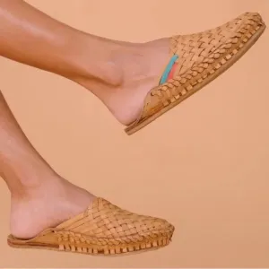 NEW Mohinders Woven Slide Mules in Natural   Stripes size 9