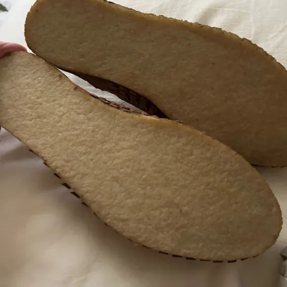 NEW Mohinders Woven Slide Mules in Natural   Stripes size 9