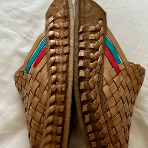 NEW Mohinders Woven Slide Mules in Natural   Stripes size 9